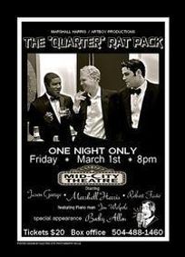 THE QUARTER RAT PACK show poster