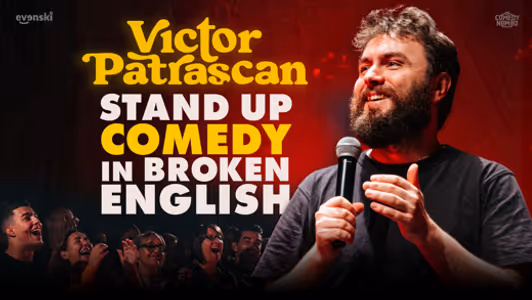 Stand up Comedy in broken English Victor Patrascan in Galway