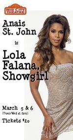 Lola Falana, Showgirl show poster