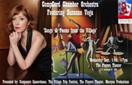 Songs & Poems from the Village CompCord Chamber Orchestra featuring Suzanne Vega show poster