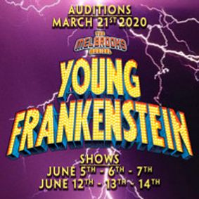 Audition Notice  - Young Frankenstein show poster