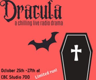 DRACULA: a chilling live radio play show poster