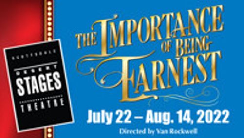 Oscar Wilde's THE IMPORTANCE OF BEING EARNEST show poster
