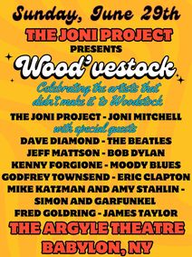  The Joni Project & Friends present “Wood’vestock” show poster