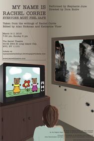 My Name is Rachel Corrie show poster