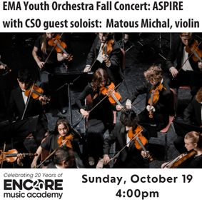 Encore Music Academy's Youth Orchestra Fall Concert: Aspire show poster