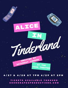 Alice in Tinderland show poster