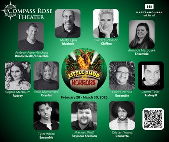 LITTLE SHOP OF HORRORS: Compass Rose Theater show poster
