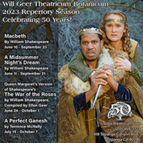 Theatricum Botanicum 50th Anniversary Season show poster