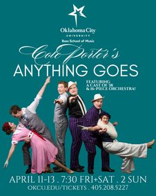 Cole Porter's ANYTHING GOES show poster