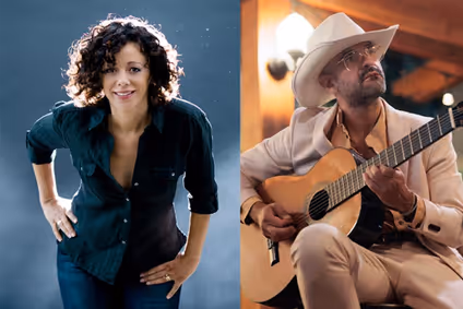 Luciana Souza and Marcel Camargo, New Moon show poster