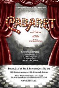 Cabaret show poster