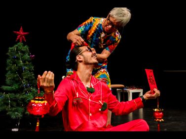 A Chinese Christmas show poster