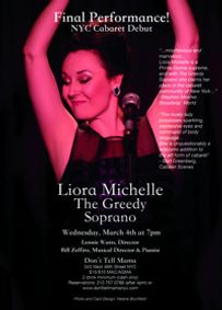 Liora Michelle: The Greedy Soprano show poster