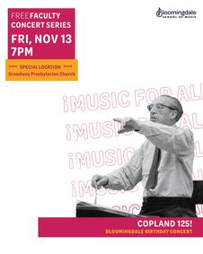 BSM 61st Birthday Concert: Copland 125! show poster
