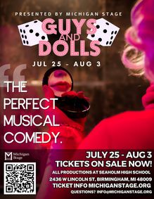 Guys and Dolls show poster