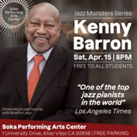 Jazz Legend Kenny Barron show poster
