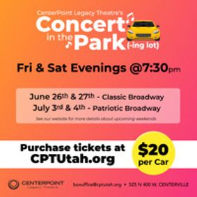 Concert in the Park(-ing lot) show poster