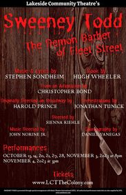 Sweeney Todd show poster