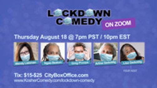 Lockdown Comedy show poster