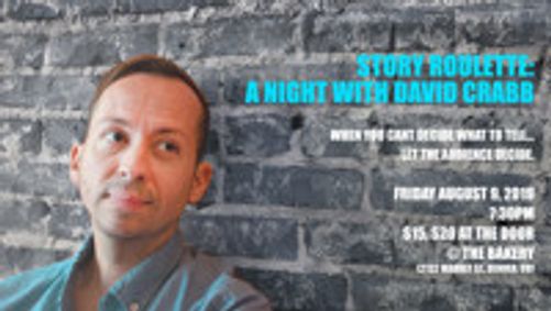 David Crabb: Story Roulette show poster