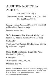 Moon Child & W.C.,Tennessee, The Blues and Me show poster