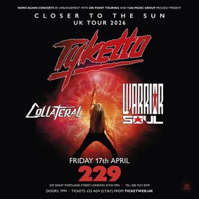 TYKETTO at 229 - London show poster