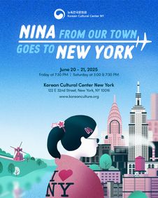 Nina from Our town goes to NewYork show poster