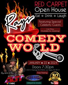 Ray's Comedy World show poster