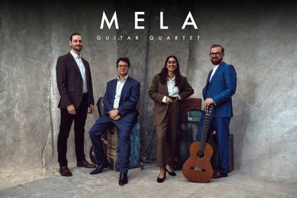 noisenight92: mēla guitar quartet show poster
