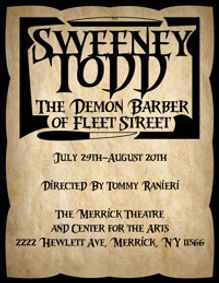Sweeney Todd:The Demon Barber of Fleet Street show poster