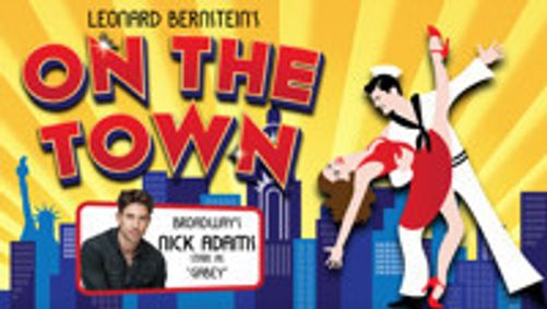 ON THE TOWN a show poster