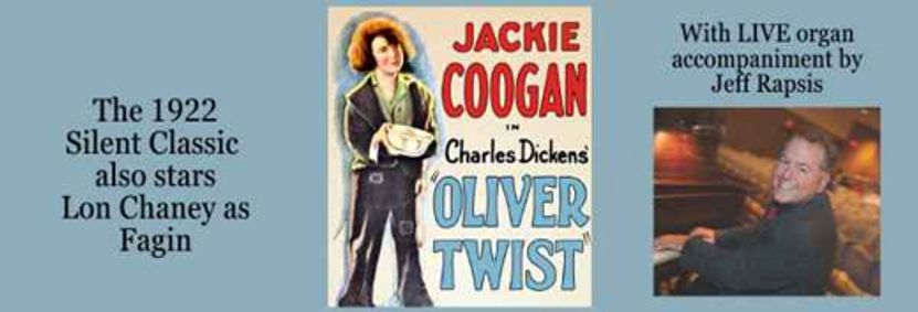 OLIVER TWIST • The 1922 Classic Silent Film with Jeff Rapsis LIVE on the organ • Fri Dec 13, 7pm show poster