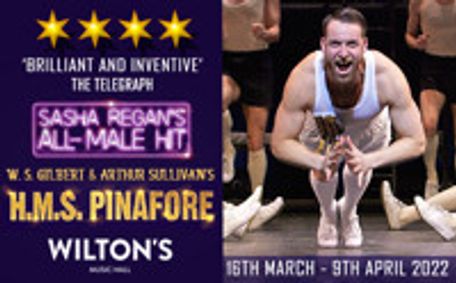 Sasha Regan's All-Male H.M.S. Pinafore show poster