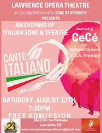 Canto Italiano: An Evening of Italian Songs and Arias Featuring Cece