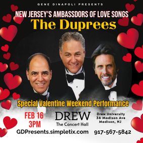 The Duprees at The Concert Hall at Drew show poster