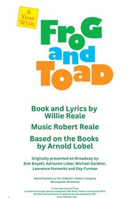 A Year With Frog and Toad show poster