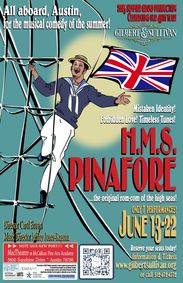 H.M.S Pinafore show poster