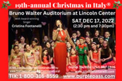 19th-annual Christmas in Italy® starring Cristina Fontanelli show poster