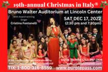 19th-annual Christmas in Italy® starring Cristina Fontanelli