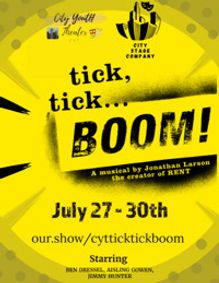 Tick Tick Boom show poster