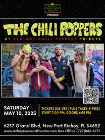 The Chili Poppers - #1 Red Hot Chili Peppers Tribute show poster