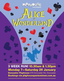 Playhouse Pantomimes: Alice in Wonderland show poster