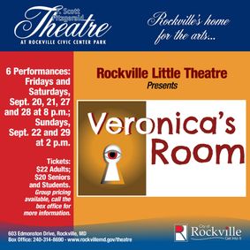 Rockville Little Theatre presents Veronica's Room show poster