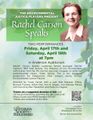 Rachel Carson Speaks in Off-Off-Broadway