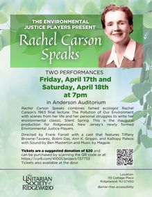 Rachel Carson Speaks show poster