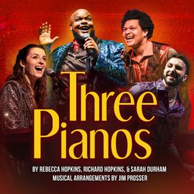 Three Pianos show poster