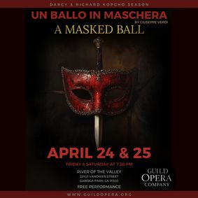 Un ballo in maschera (A Masked Ball) show poster