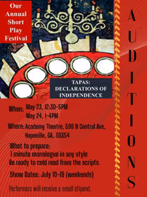 Auditions: Tapas: Declarations of Independence