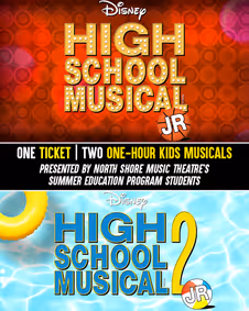 Disney's HIGH SCHOOL MUSICAL JR. AND Disney's HIGH SCHOOL MUSICAL 2 JR. show poster